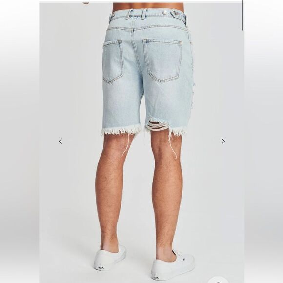 SER.O.YA JACK VINTAGE STRAIGHT  DENIM SHORTS NEW SIZE 30 - Picture 4 of 7